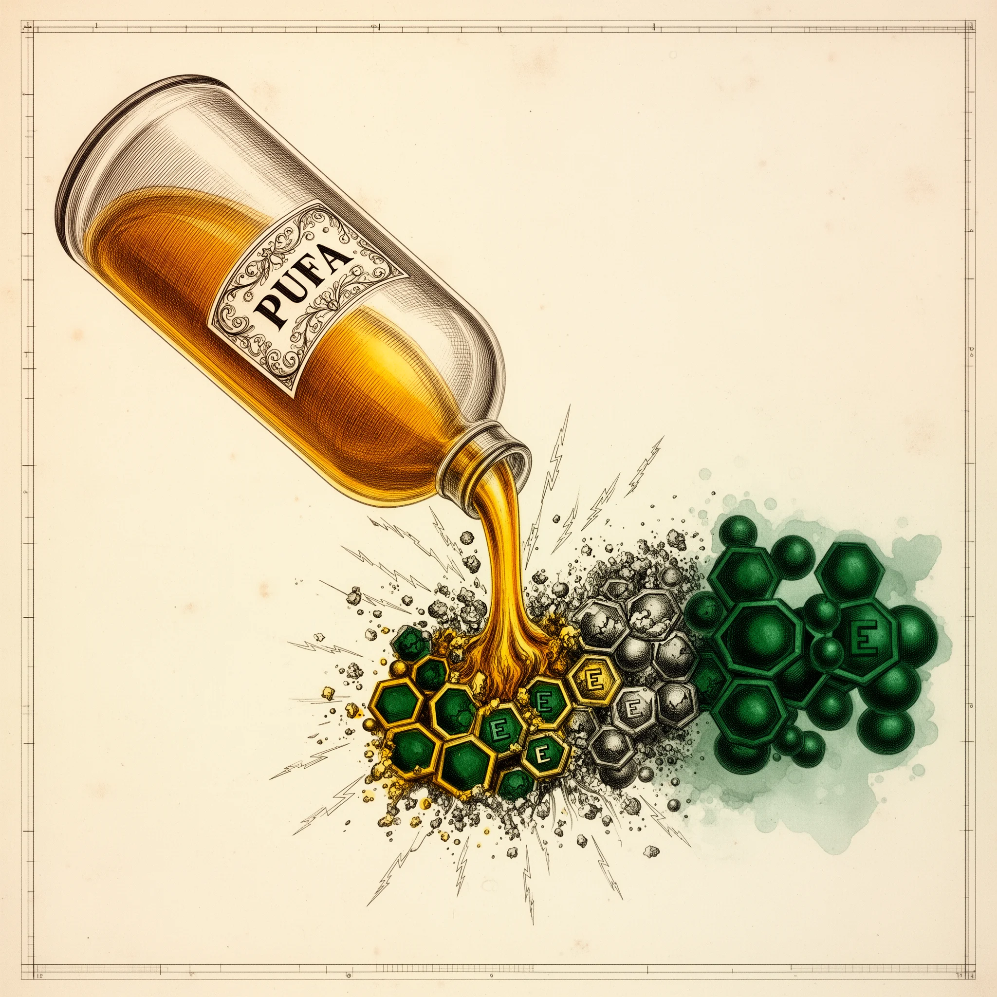 Grăsimile polinesaturate duc în mod direct la deficiență de vitamina E